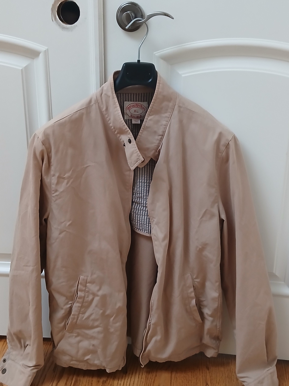 Brooks Brothers Tan Bomber Jacket